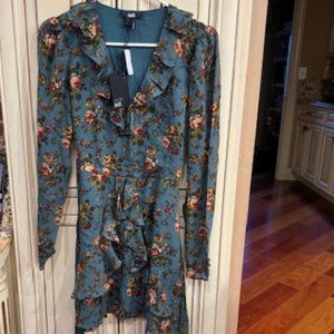 BRAND NEW Paige Tamera Dress - Fog Blue Multi - XS